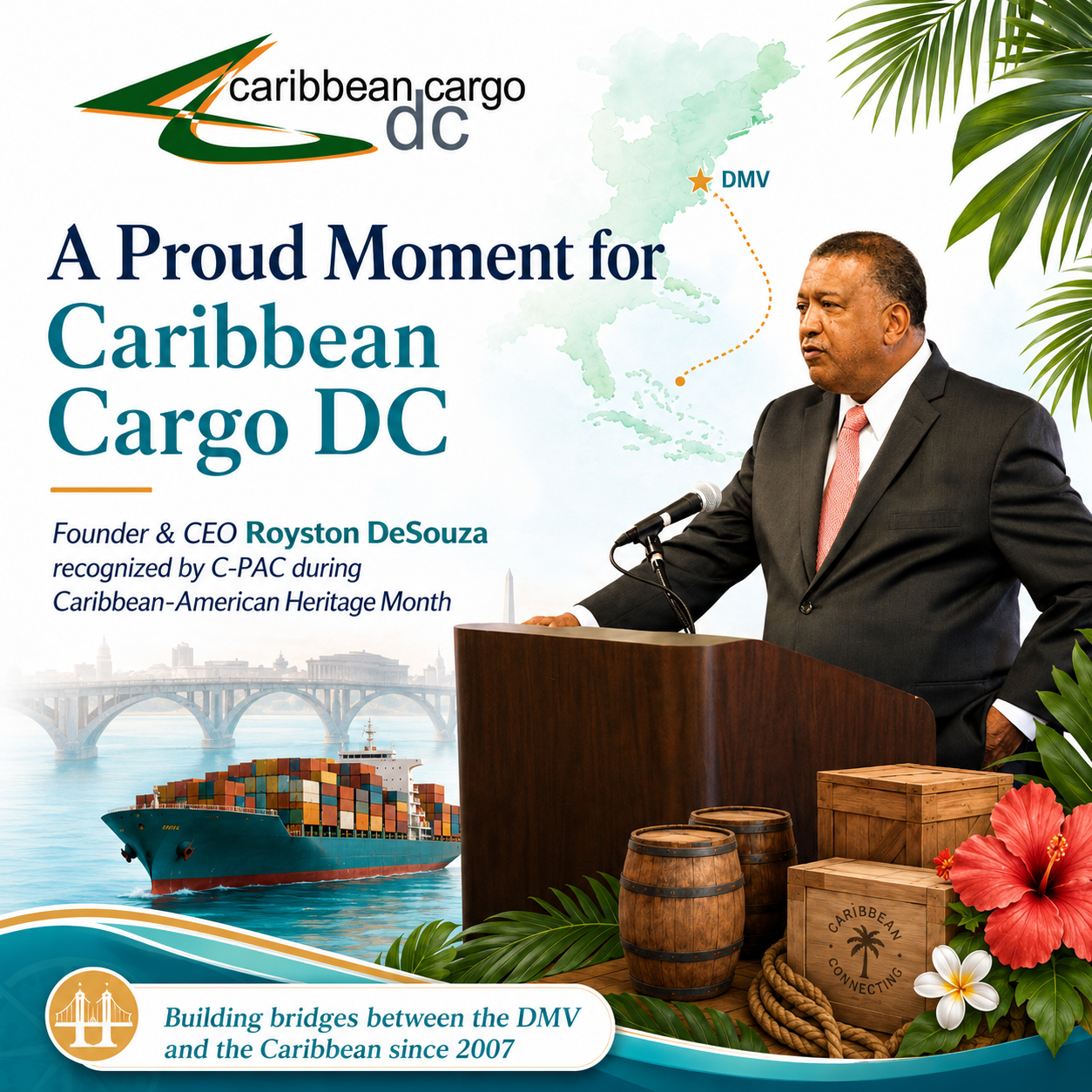 C-PAC Spotlights Caribbean Cargo DC Founder Royston DeSouza